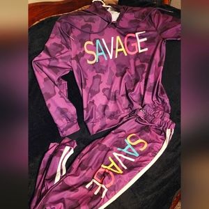 A Purple savage pantsuit